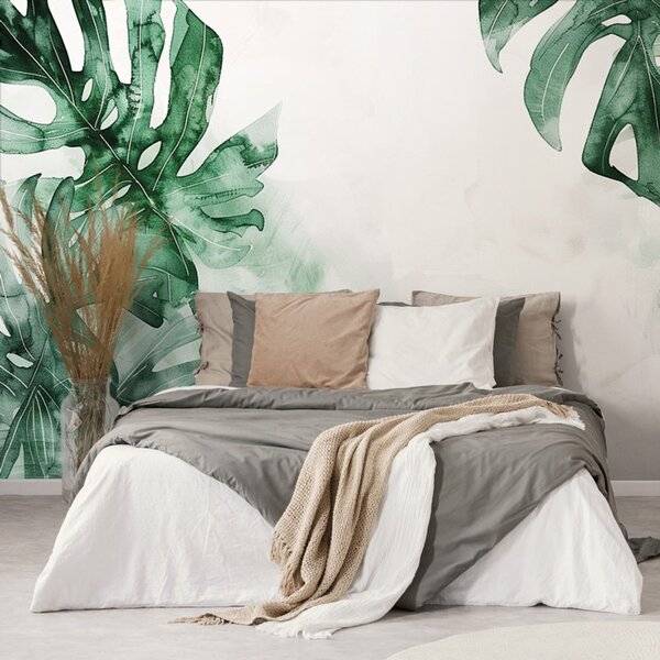 Tapeta liście giganta Monstera