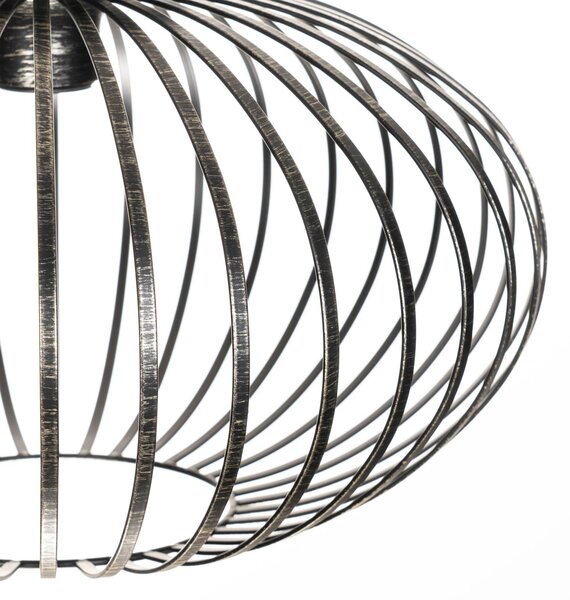 Lampa sufitowa Rosalea Lindby, możliwość ściemniania, czarny, salon / jadalnia, metal, nowoczesny