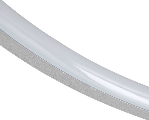 Lampa sufitowa LED Nerwin Lindby, możliwość ściemniania, aluminiowy / szary / cynkowy, salon / jadalnia, aluminium, nowoczesny