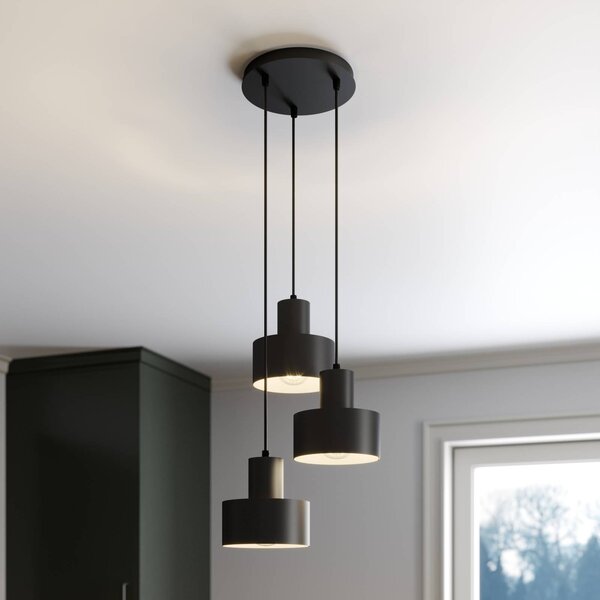 Lampa wisząca Rif SIGMA, możliwość ściemniania, czarny, salon / jadalnia, metal, nowoczesny