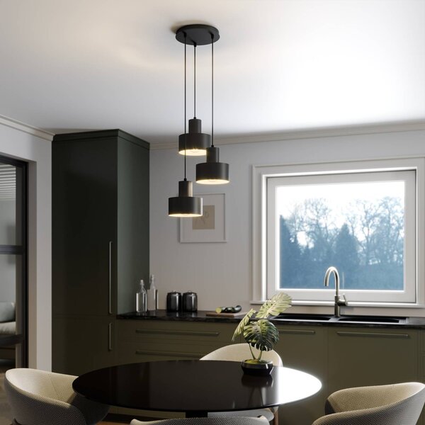 Lampa wisząca Rif SIGMA, możliwość ściemniania, czarny, salon / jadalnia, metal, nowoczesny