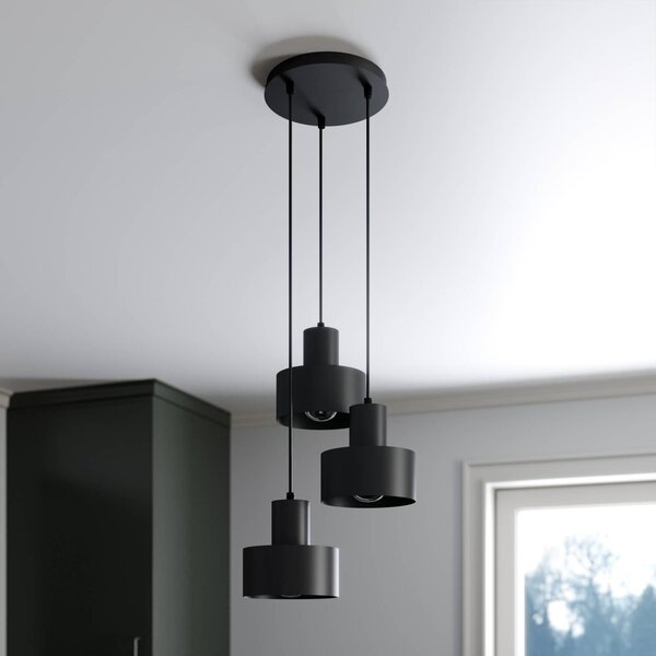 Lampa wisząca Rif SIGMA, możliwość ściemniania, czarny, salon / jadalnia, metal, nowoczesny
