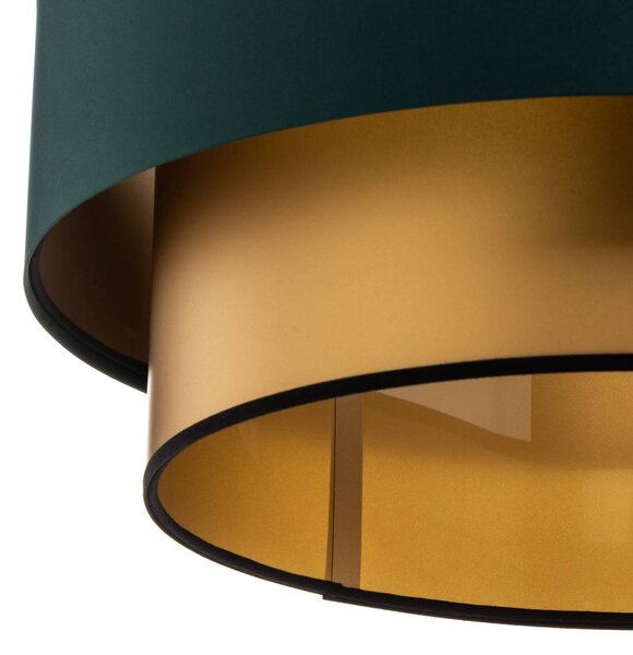 Lampa wisząca Dorina Maco Design, możliwość ściemniania, zielony, salon / jadalnia, tworzywo sztuczne, nowoczesny