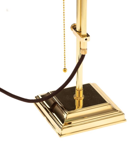 Berliner Messinglampen Lampa stołowa GITA, zielony, salon / jadalnia, szkło, antyczny