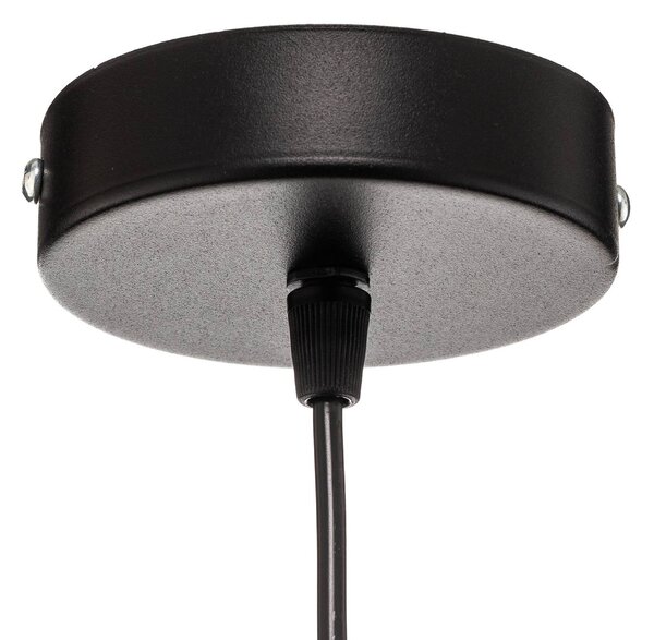 Lampa wisząca Boho Duolla, możliwość ściemniania, jasne drewno, salon / jadalnia, tkanina / materiał / jedwab, dworkowy / rustykalny