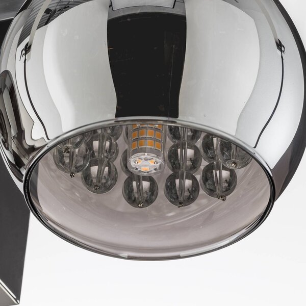 Schuller Valencia Kinkiet LED Arian, chromowy / srebrny, salon / jadalnia, metal, nowoczesny