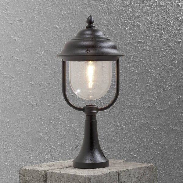 Konstsmide Lampa ogrodowa stojąca PARMA, czarny, aluminium, dworkowy / rustykalny