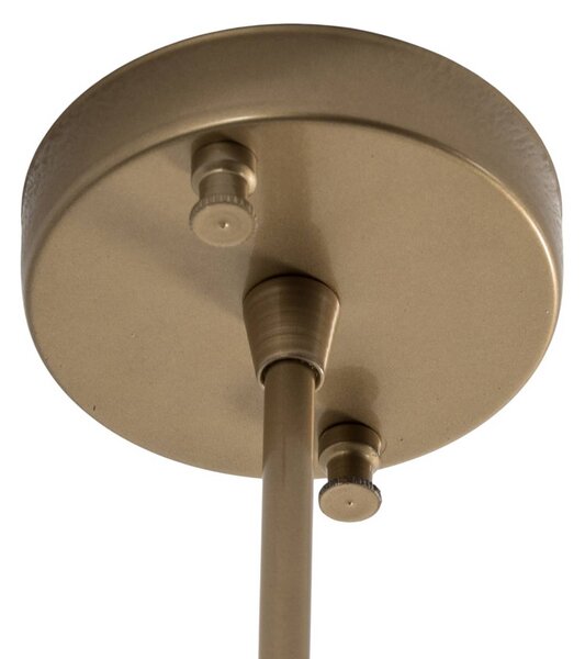 Lampa sufitowa Dolunay, Ø 26 cm, złota, szkło, E27 Dolunay Opviq, możliwość ściemniania, mosiężny / złoty, salon / jadalnia, metal, nowoczesny