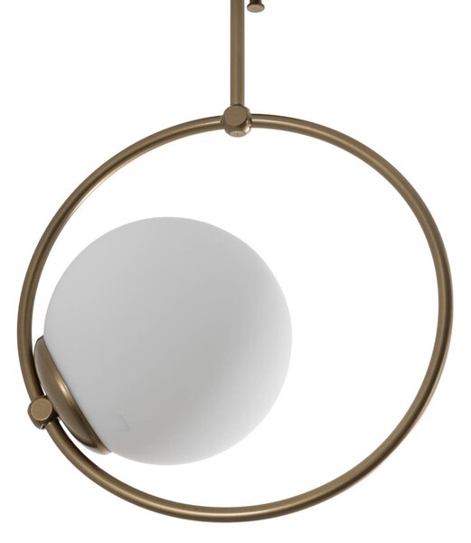 Lampa sufitowa Dolunay, Ø 26 cm, złota, szkło, E27 Dolunay Opviq, możliwość ściemniania, mosiężny / złoty, salon / jadalnia, metal, nowoczesny