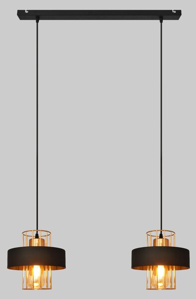 Lampa wisząca podwójna VOLTA W-L 1377/2 BK+BR