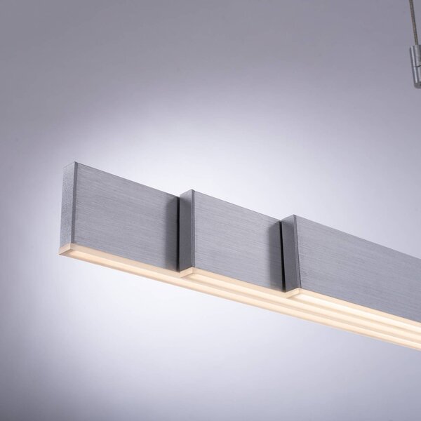 PURE Lampa wisząca Pure Moto, możliwość ściemniania, aluminiowy / szary / cynkowy, salon / jadalnia, metal, nowoczesny