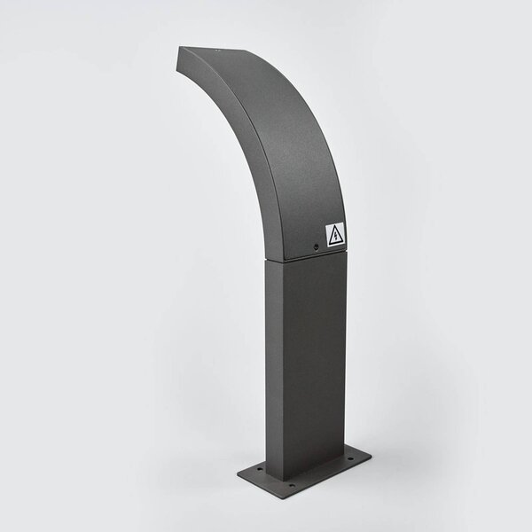Lampa ogrodowa stojąca Juvia Lucande, czarny, aluminium, nowoczesny