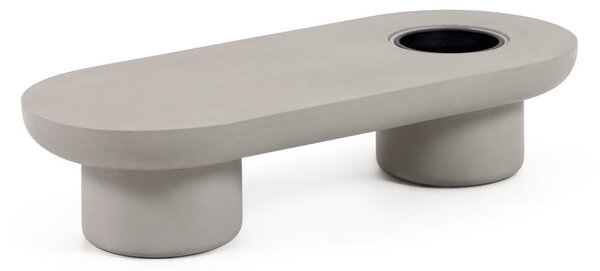 Ogrodowy betonowy stolik Kave Home Taimi, 140x60 cm