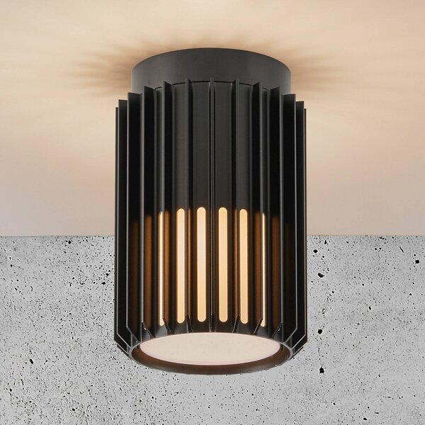 Nordlux Lampa sufitowa zewnętrzna Aludra, Seaside czarna możliwość ściemniania, czarny, aluminium, design