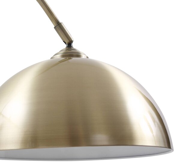 Lampa łukowa - lampa stojąca Lennart Lindby, brązowy / mosiężny, salon / jadalnia, metal, nowoczesny