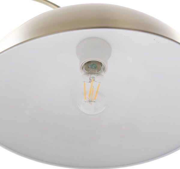 Lampa łukowa - lampa stojąca Lennart Lindby, brązowy / mosiężny, salon / jadalnia, metal, nowoczesny