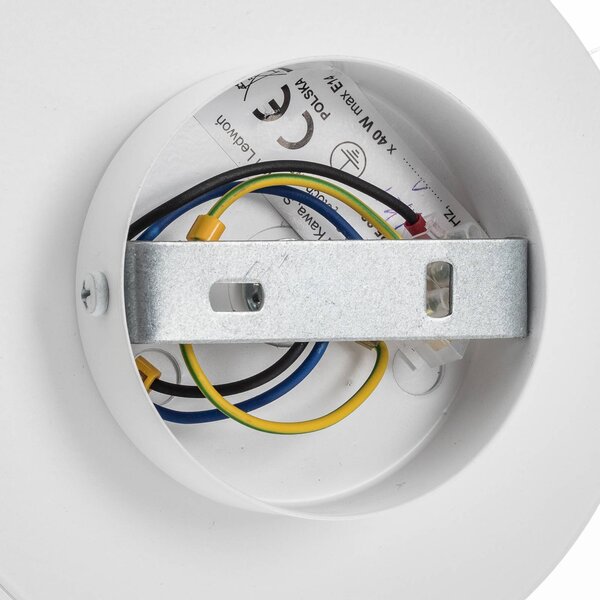 Kinkiet Minerva K1 EMIBIG LIGHTING, możliwość ściemniania, biały / opal, przedpokój, metal