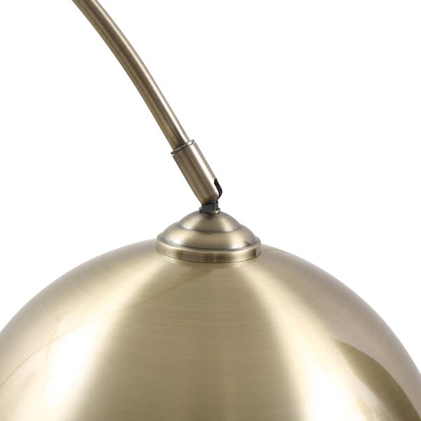 Lampa łukowa - lampa stojąca Lennart Lindby, brązowy / mosiężny, salon / jadalnia, metal, nowoczesny