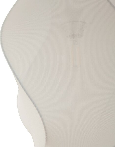 Lampa wisząca Tovina Lucande, możliwość ściemniania, biały / opal, salon / jadalnia, tkanina / materiał / jedwab, skandynawski