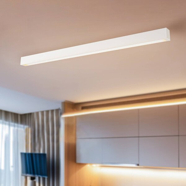 Lampa sufitowa LED Straight Nowodvorski Lighting, biały / opal, salon / jadalnia, metal, nowoczesny