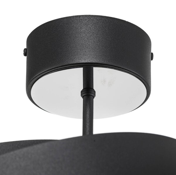 Lampa sufitowa Vento Domiluce, możliwość ściemniania, czarny, salon / jadalnia, metal, nowoczesny