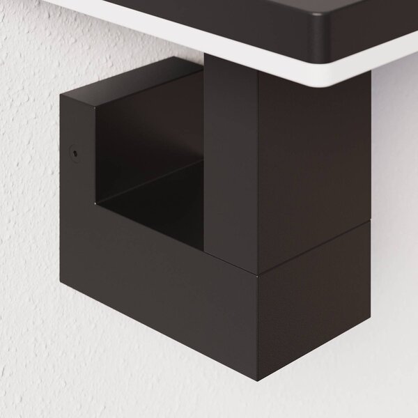 Kinkiet zewnętrzny LED Olesia Lucande, czarny, aluminium, nowoczesny
