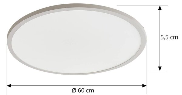 Lampa sufitowa LED Brenda Arcchio, możliwość ściemniania, biały / opal, salon / jadalnia, nowoczesny