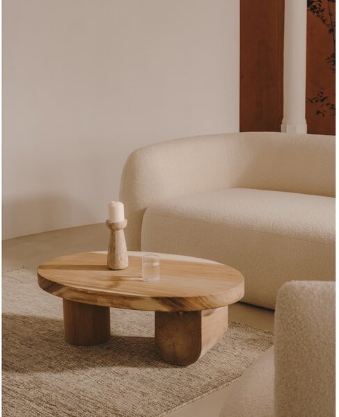 Stolik z litego drewna munggur 60x90 cm Mosi – Kave Home