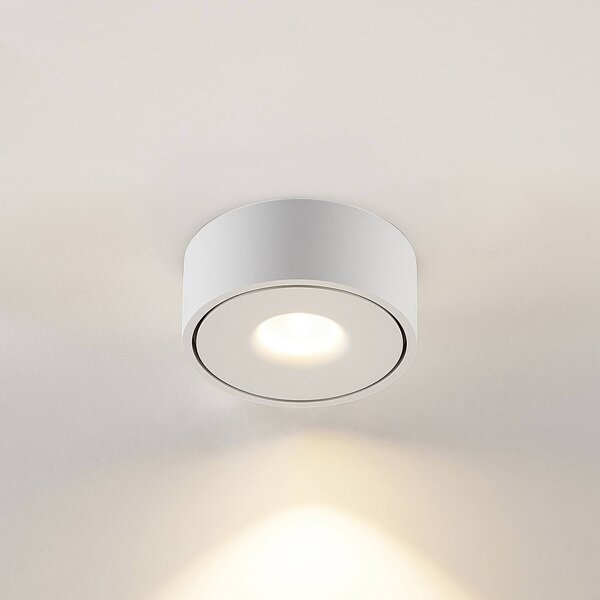 Lampa sufitowa LED Rotari Arcchio, możliwość ściemniania, biały / opal, przedpokój, aluminium, nowoczesny