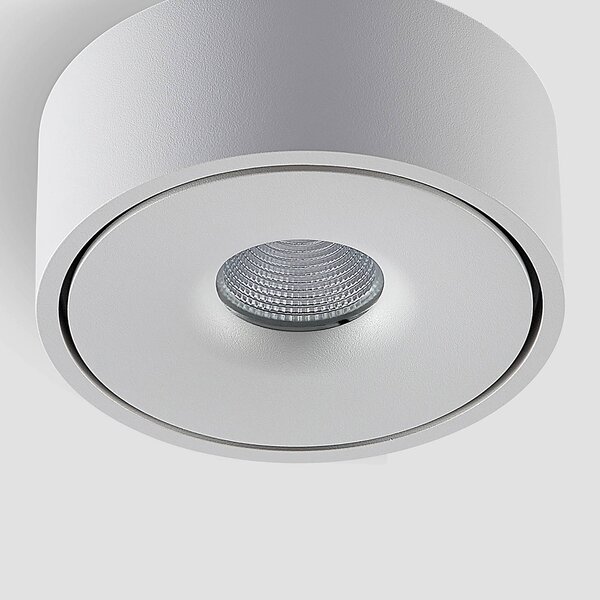 Lampa sufitowa LED Rotari Arcchio, możliwość ściemniania, biały / opal, przedpokój, aluminium, nowoczesny