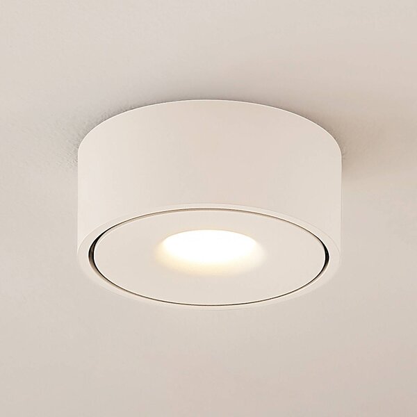 Lampa sufitowa LED Rotari Arcchio, możliwość ściemniania, biały / opal, przedpokój, aluminium, nowoczesny