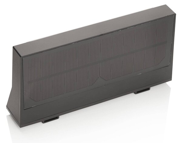 Lindby kinkiet zewnętrzny LED Solar Maresia, czujnik, antracyt Maresia, aluminiowy / szary / cynkowy, tworzywo sztuczne, nowoczesny