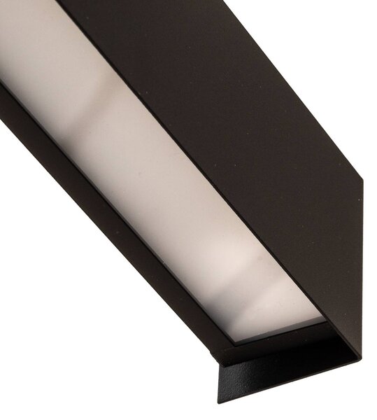 Kinkiet LED Straight L Nowodvorski Lighting, czarny, salon / jadalnia, metal, nowoczesny