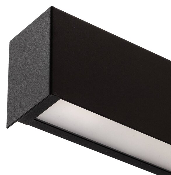 Kinkiet LED Straight L Nowodvorski Lighting, czarny, salon / jadalnia, metal, nowoczesny