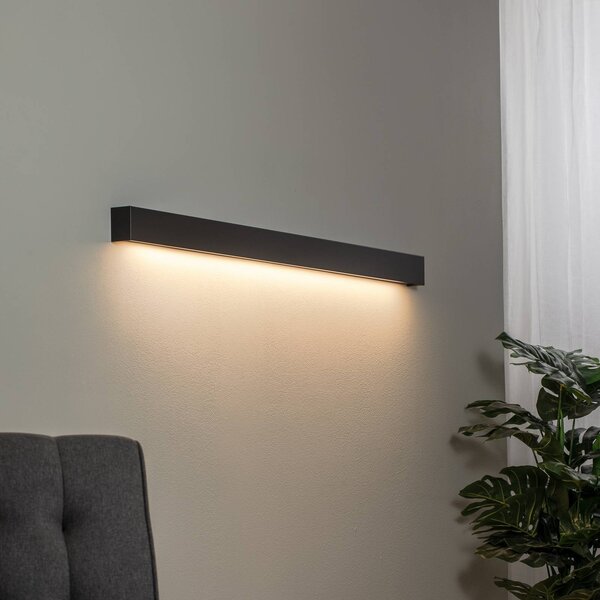 Kinkiet LED Straight L Nowodvorski Lighting, czarny, salon / jadalnia, metal, nowoczesny