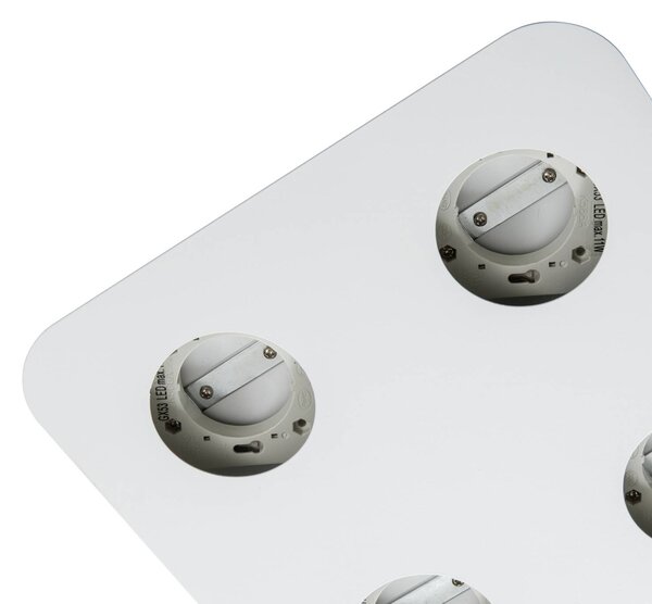 Lampa sufitowa Jyla Lindby, możliwość ściemniania, biały / opal, przedpokój, metal, nowoczesny