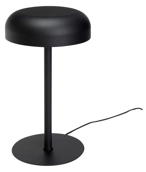 Czarna lampa stołowa LED ze ściemniaczem (wysokość 37 cm) Velo – Hübsch
