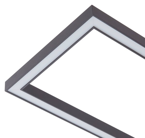 Lampa sufitowa LED Tjado Lucande, możliwość ściemniania, czarny, salon / jadalnia, metal, nowoczesny