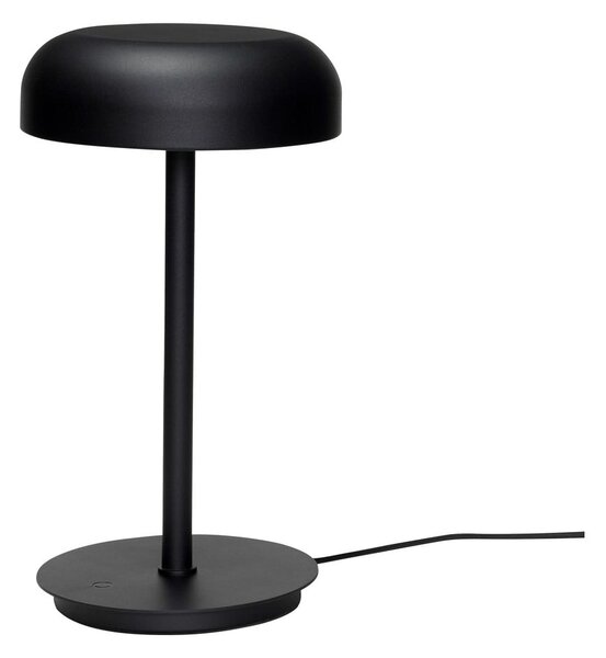 Czarna lampa stołowa LED ze ściemniaczem (wysokość 37 cm) Velo – Hübsch
