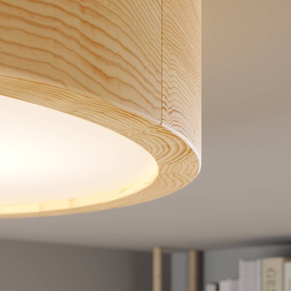 Lampa sufitowa Cleo TEMAR LIGHTING, możliwość ściemniania, jasne drewno, salon / jadalnia, nowoczesny