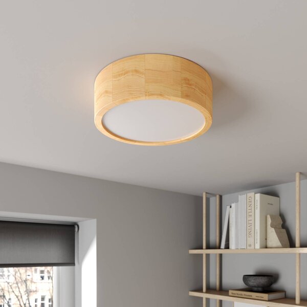 Lampa sufitowa Cleo TEMAR LIGHTING, możliwość ściemniania, jasne drewno, salon / jadalnia, nowoczesny