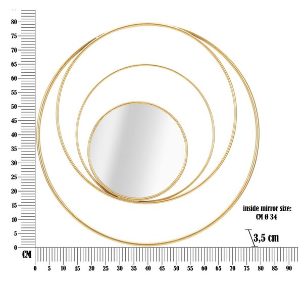 Lustro ścienne ø 80 cm Arc – Mauro Ferretti