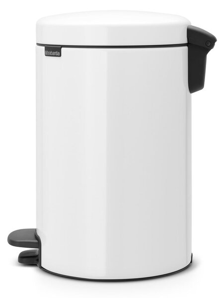 Biały stalowy kosz na śmieci z pedałem 12 l NewIcon – Brabantia