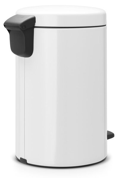 Biały stalowy kosz na śmieci z pedałem 12 l NewIcon – Brabantia