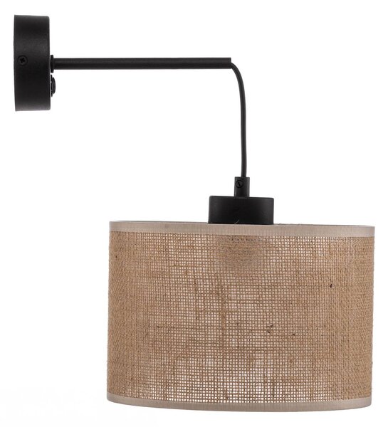 Kinkiet Juta TK Lighting, możliwość ściemniania, salon / jadalnia, tkanina / materiał / jedwab