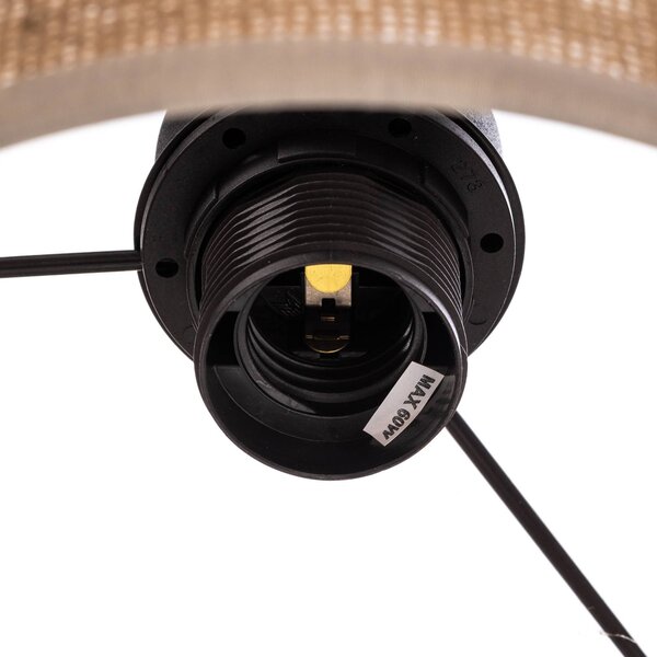Kinkiet Juta TK Lighting, możliwość ściemniania, salon / jadalnia, tkanina / materiał / jedwab