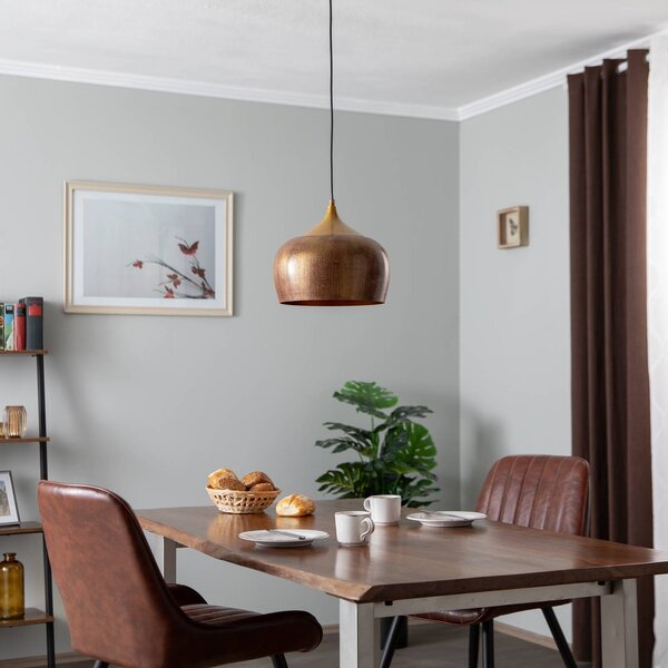 Lampa wisząca Berceste 211-S Opviq, możliwość ściemniania, mosiężny / złoty, salon / jadalnia, metal