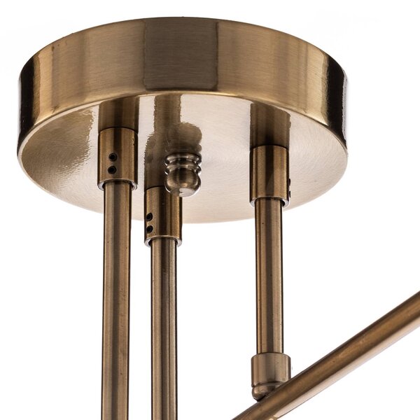 Lampa sufitowa Flower 176 Opviq, możliwość ściemniania, brązowy / mosiężny, salon / jadalnia, metal, nowoczesny
