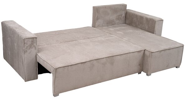 Rozkładana narożna sofa SMART COSARO różowa, dwustronna + 2 poduszki GRATIS