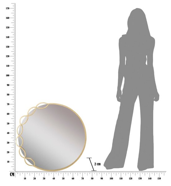 Lustro ścienne ø 72 cm Eleonor – Mauro Ferretti
